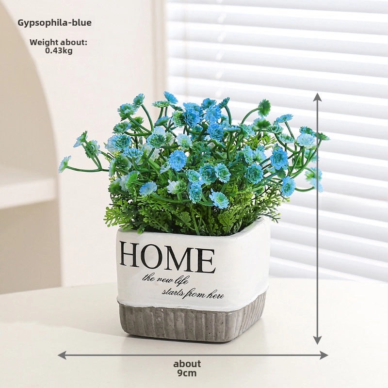 Artificial Hydrangea Bouquet Green Floral Arrangement for Living Room Desktop Decoration|Home Decor Artificial Flowers