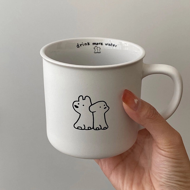 Adorable Dog Ceramic Mug Single Piece|Home & Kitchen Mugs