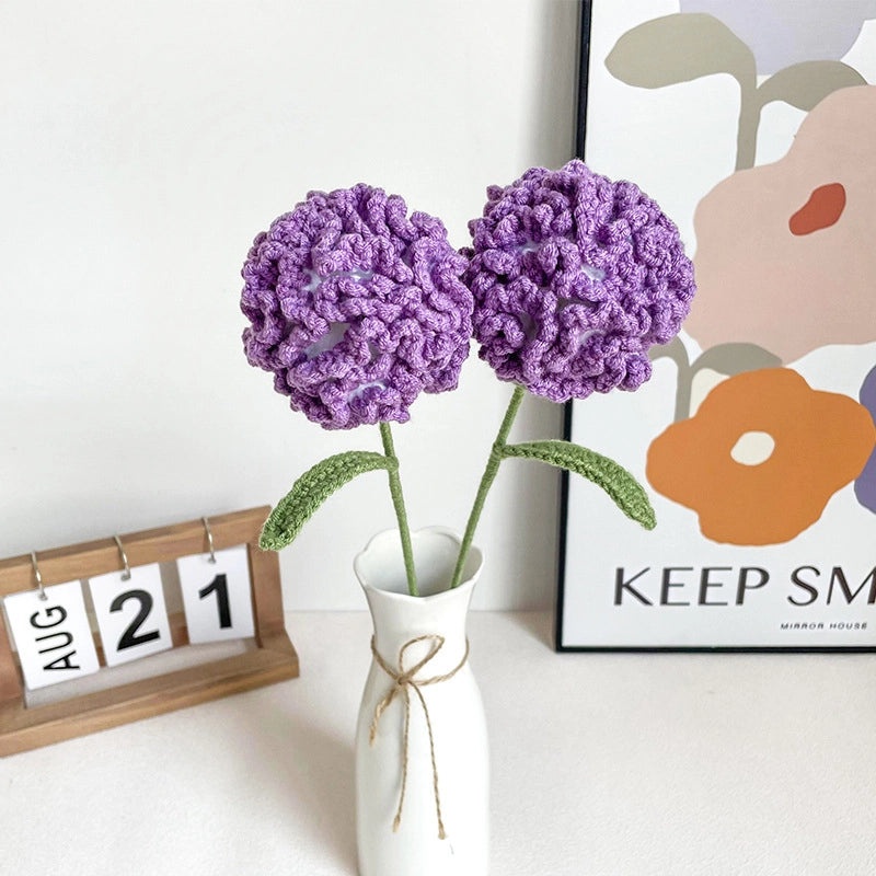 Elegant Romantic Flower Yarn Artificial Plants|Home Decor Artificial Flowers