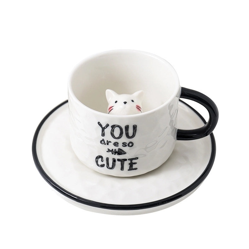 Adorable Cartoon Ceramic Water Bottle Single Piece | Drinkware & Water Bottles