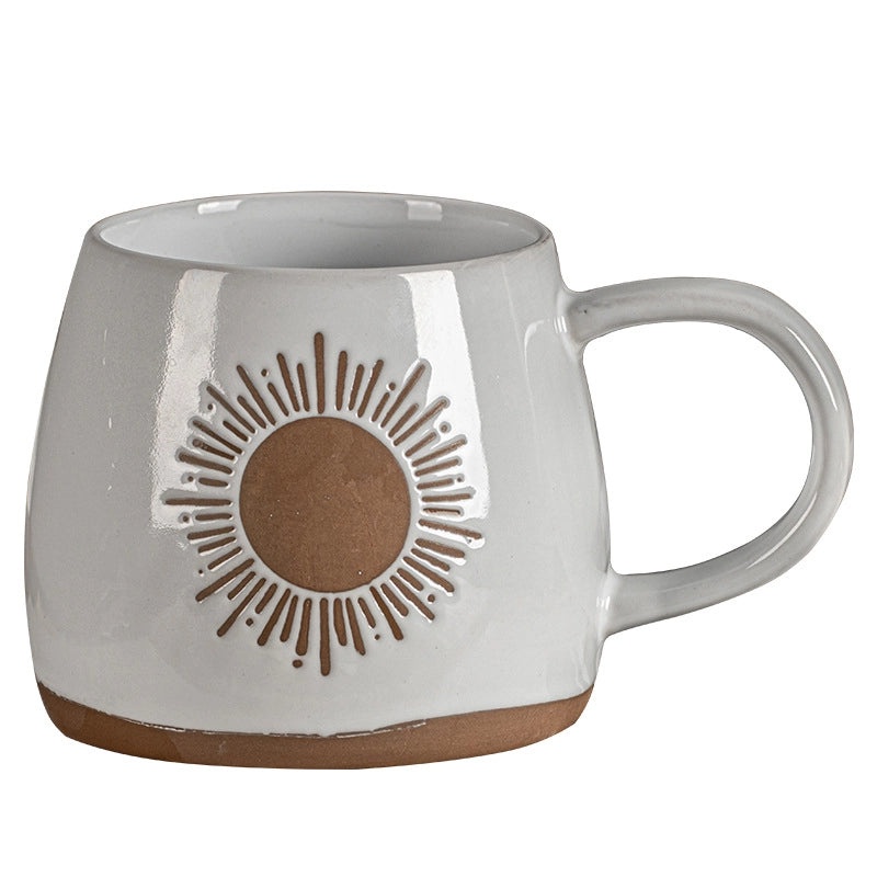 Vintage Floral Ceramic Coffee Mug 1 Pc|Home & Kitchen > Drinkware > Mugs