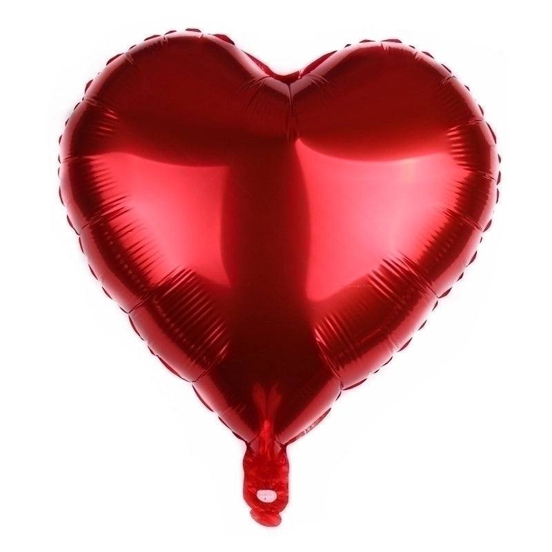 50 Pack Valentine's Day Heart-Shaped Aluminum Foil Balloons for Party Decor|Party Supplies
