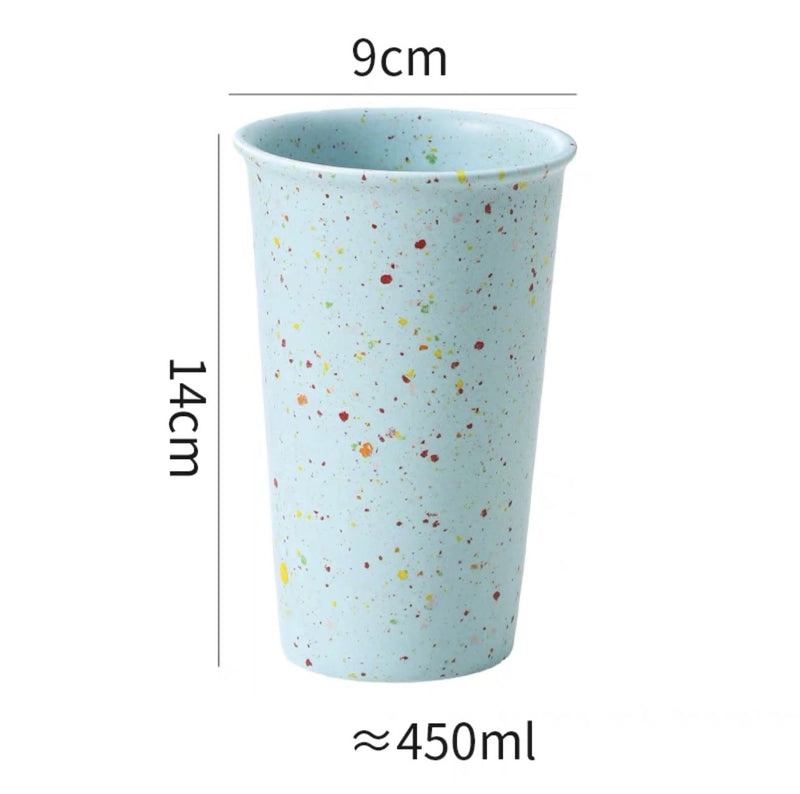 Stylish Polka Dot Ceramic Mug for Everyday Use | Home & Kitchen Mugs