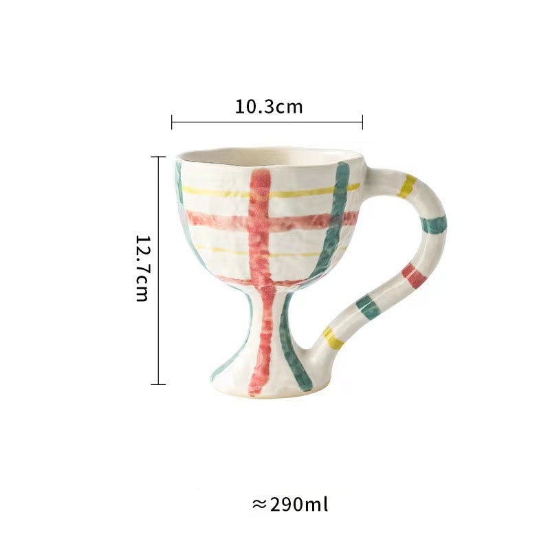 Stylish Leopard Print Ceramic Water Bottle with Casual Stripe Design | Drinkware & Water Bottles