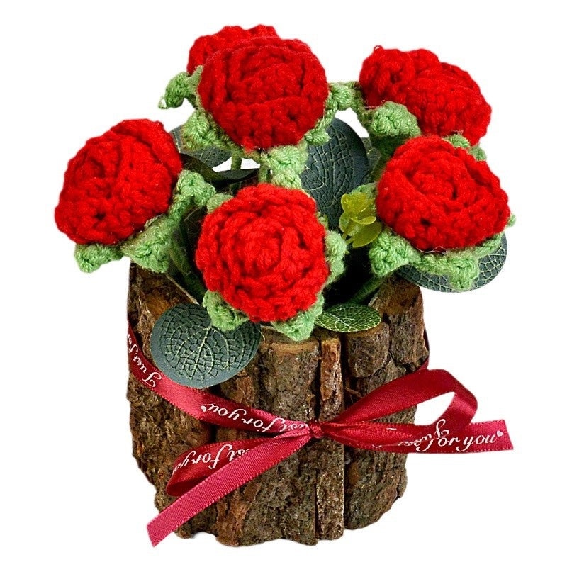 Elegant Minimalist Flower Yarn Ornaments for Home Decor|Home Decor