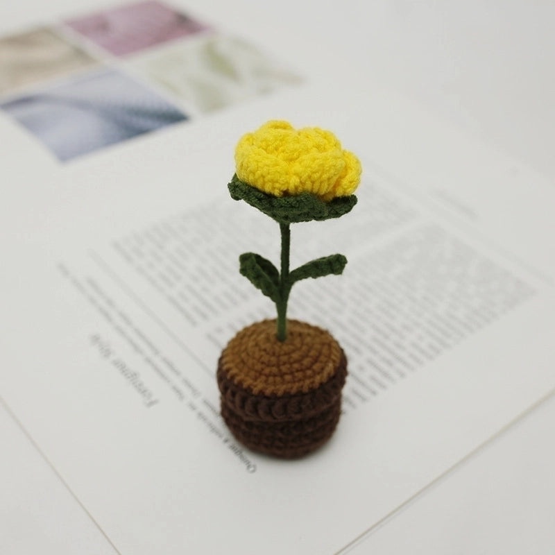 Cartoon Style Floral Cotton Thread Fake Plant 1 Piece | Home Decor Artificial Flowers