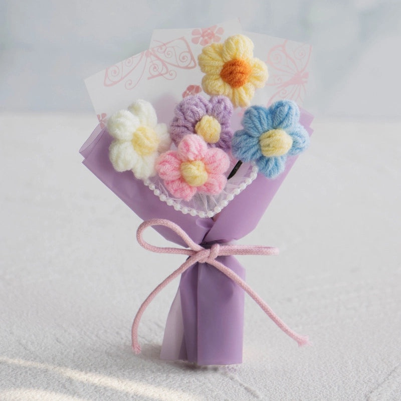 Colorful Yarn Artificial Flowers for Home Decor|Home & Garden > Home Decor > Artificial Flowers & Plants