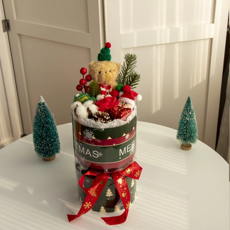 Christmas Bear Flower Arrangement|Home Decor