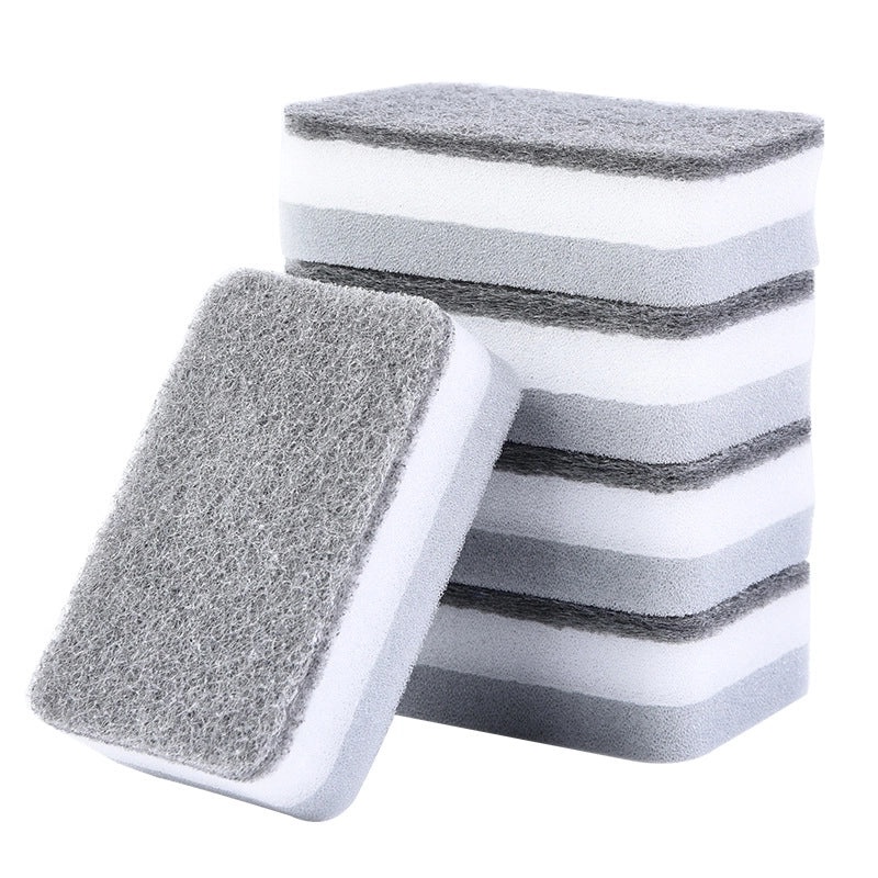 Durable Solid Color Sponge Scrubber for Kitchen Cleaning|Kitchen & Home Cleaning Supplies