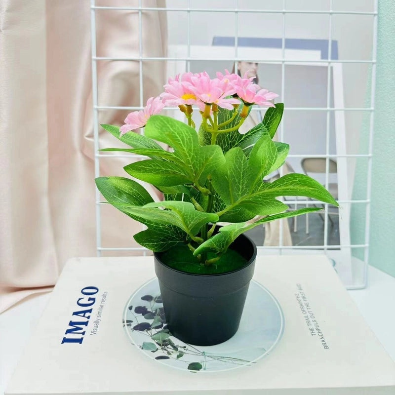 Artificial Rose and Lily Potted Plant Simulation Flower Greenery Home Indoor Outdoor Decor|Home Decor Artificial Plants