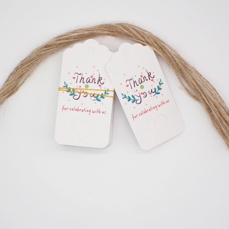 300 Pieces Thank You Tags for Full Moon Wine Party Kraft Paper Love Invitation Labels|Party Supplies & Invitations