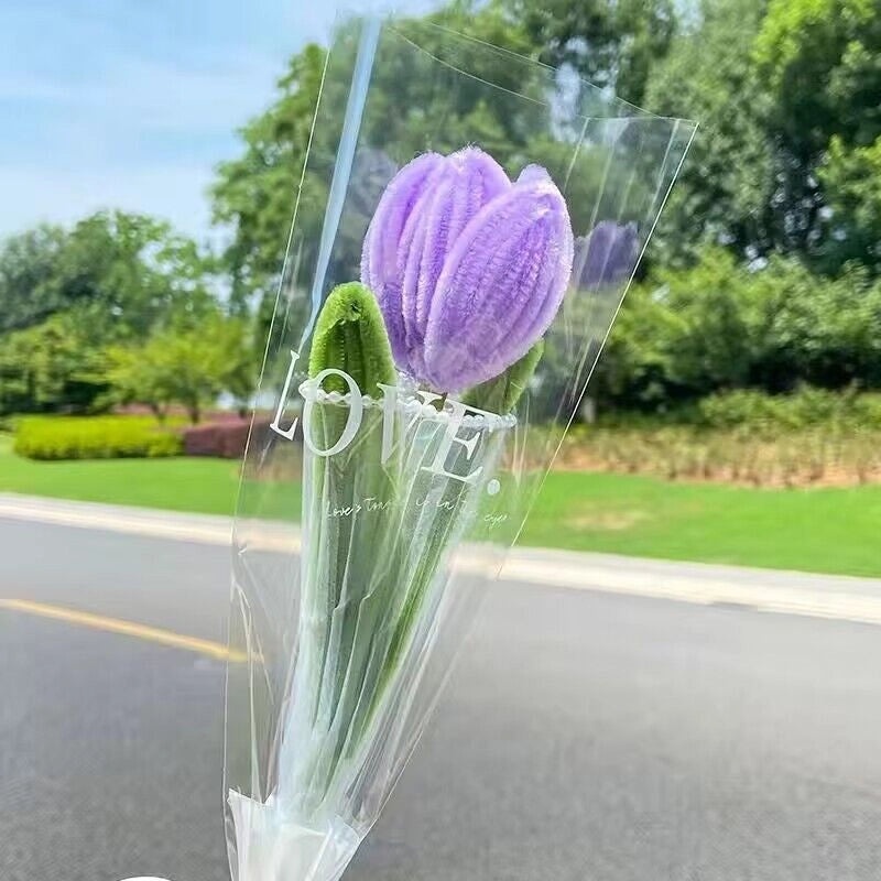 Elegant Minimalist Plush Floral Arrangement for Home Decor|Home & Living Flowers and Plants