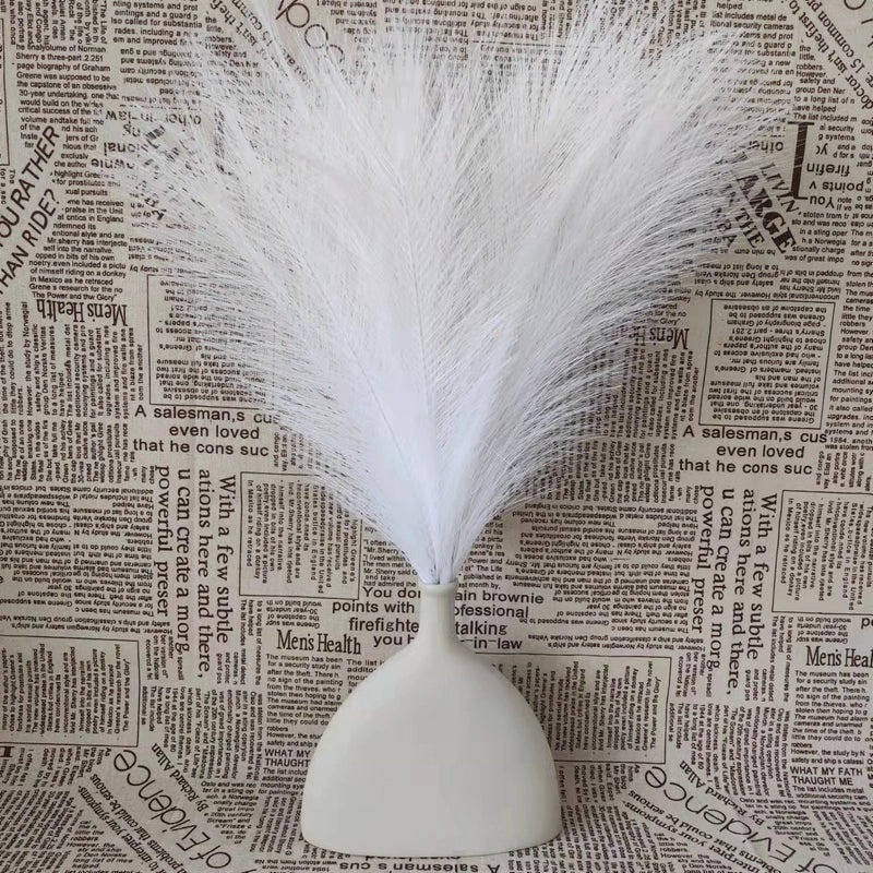 Nordic Style Artificial Flowers with Reed and Raw Silk Texture|Home Decor Artificial Plants