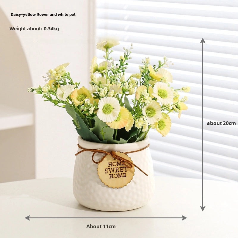 Artificial Hydrangea Bouquet Green Floral Arrangement for Living Room Desktop Decoration|Home Decor Artificial Flowers