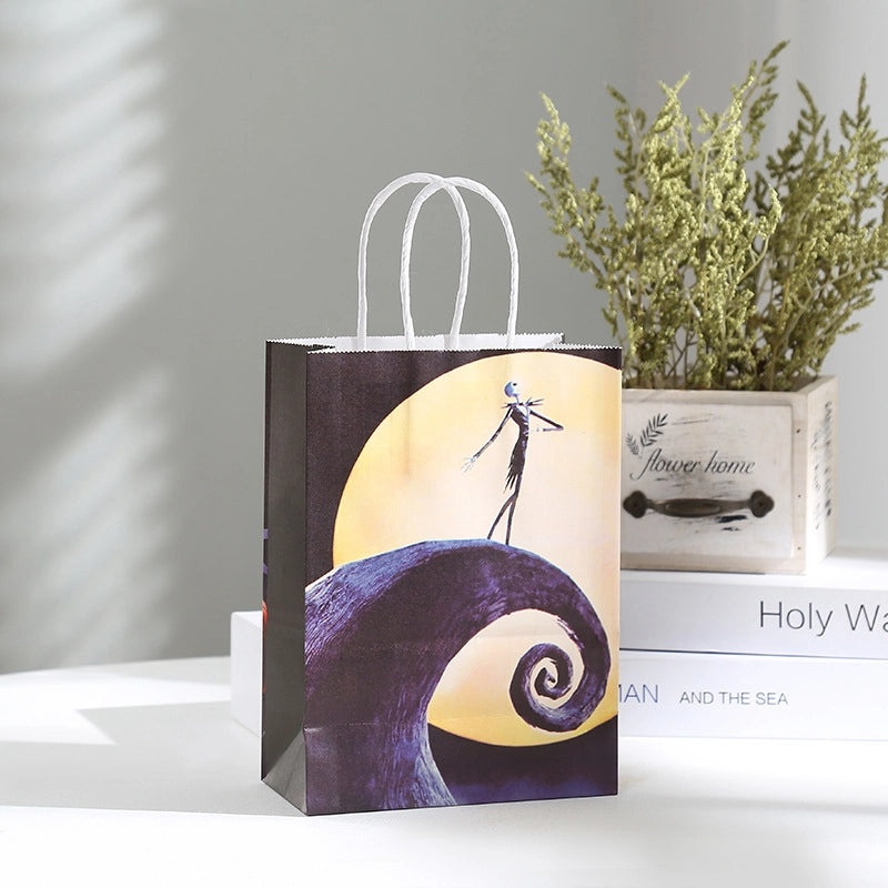 Halloween Pumpkin Spider Web Ghost Kraft Paper Gift Bag 1 Piece | Seasonal Gift Bags