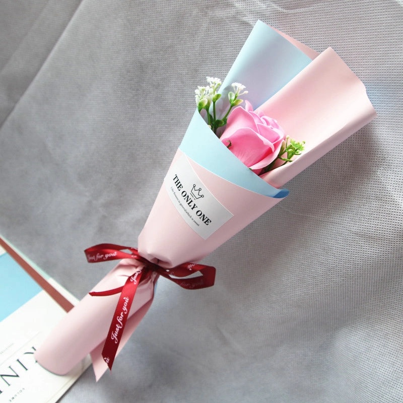 Elegant Minimalist Soap Flower Bouquet|Home Decor Artificial Flowers