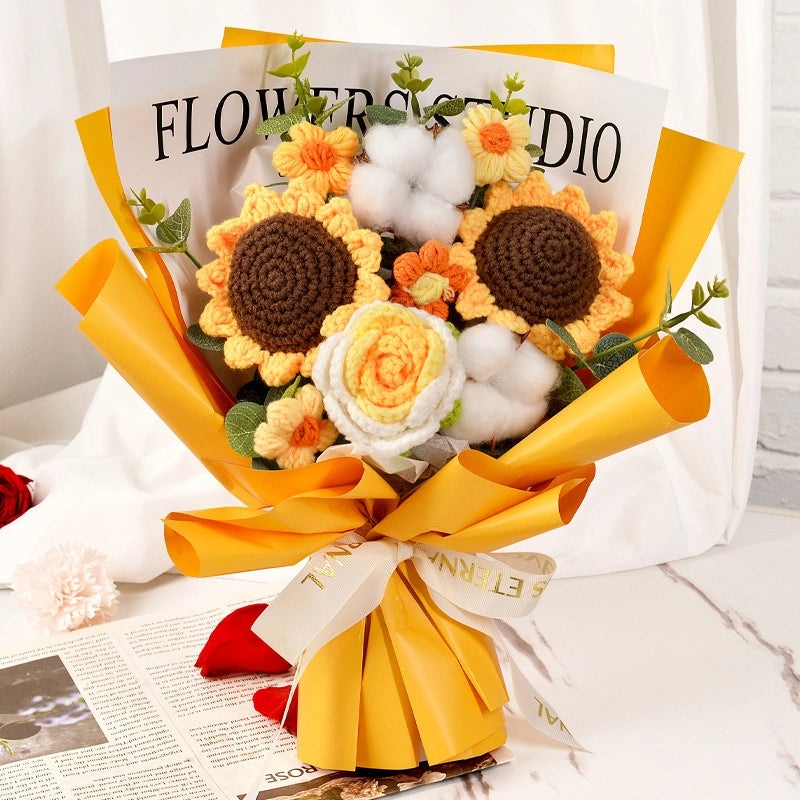 Simple Elegant Fabric Flower Bouquet|Home Decor Artificial Flowers