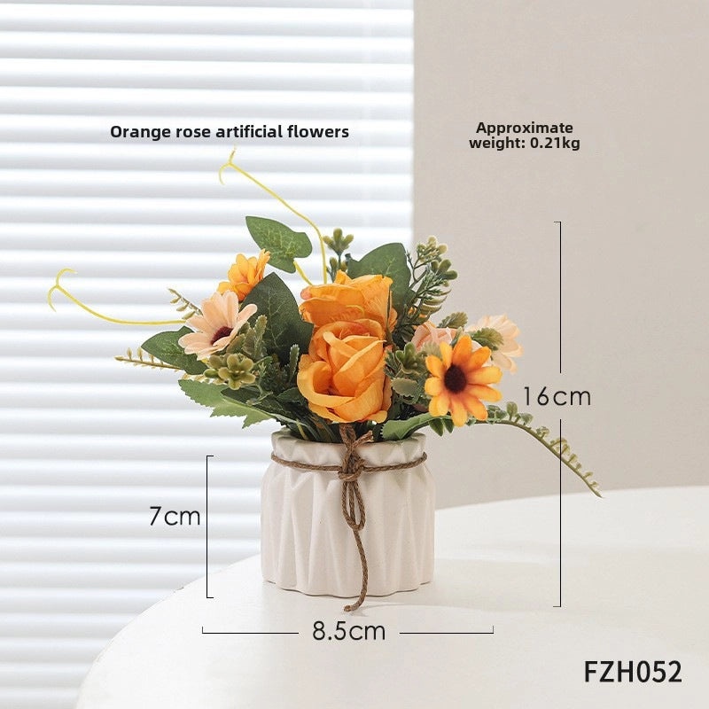 Artificial Hydrangea Bouquet Green Floral Arrangement for Living Room Desktop Decoration|Home Decor Artificial Flowers