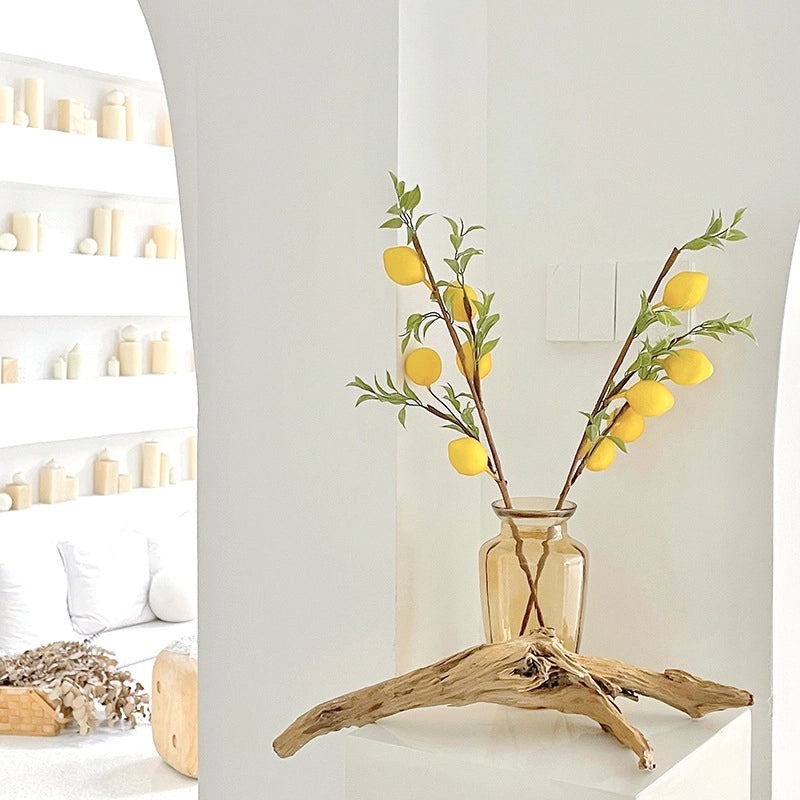 Artificial Lemon Fruit Tree Decor for Home Living Room Fake Flower Photo Props for Clothing Store|Home Decoration