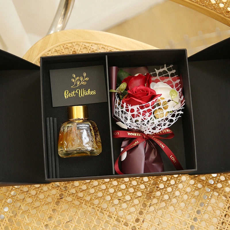 Romantic Valentine’s Day Rose Soap Flower Gift Set|Artificial Flowers