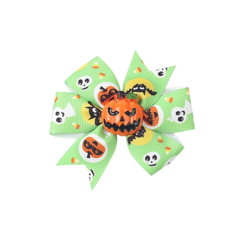 Funny Halloween Pattern Ribbed Ribbon Hairpin for Party|Hair Accessories