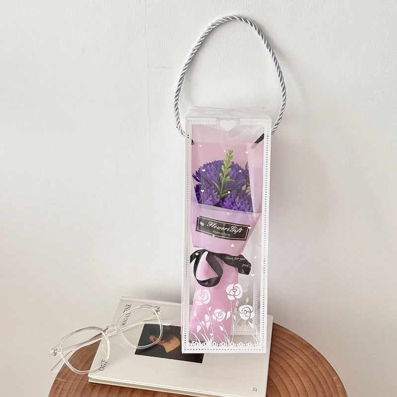 Romantic Carnation Rose Soap Flower Artificial Floral Arrangement|Home Decor Artificial Flowers