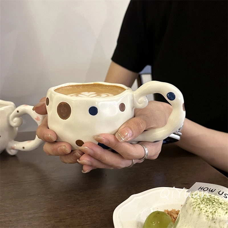 Charming Floral Ceramic Coffee Mug Single Piece|Home & Kitchen Mugs