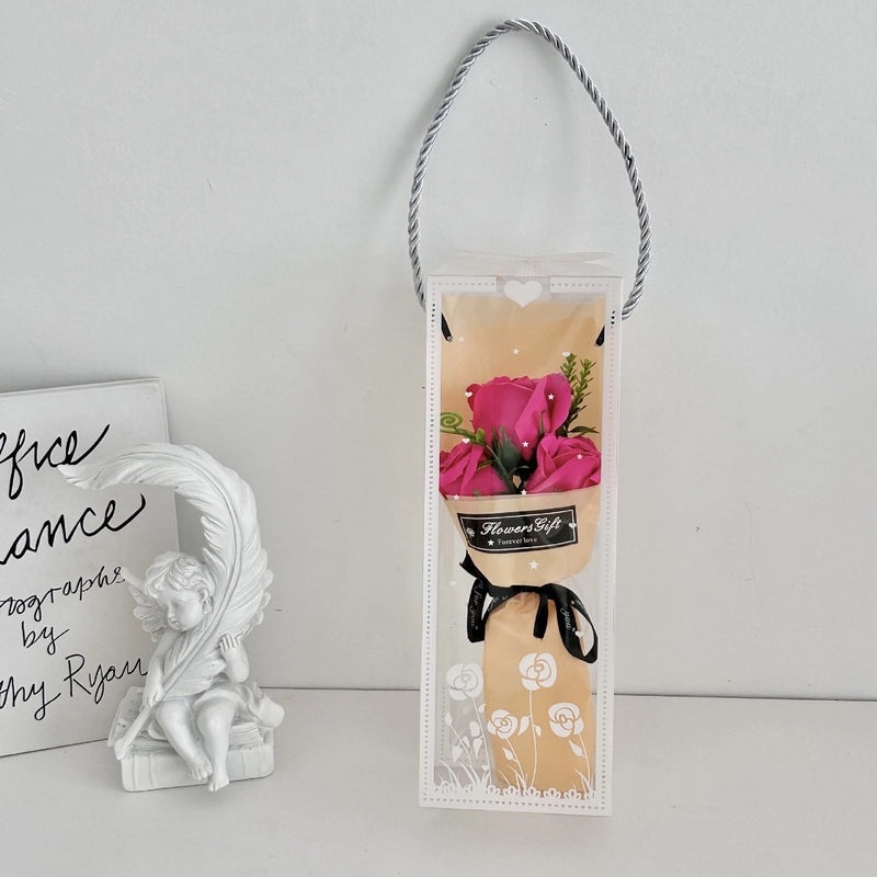 Romantic Carnation Rose Soap Flower Artificial Floral Arrangement|Home Decor Artificial Flowers