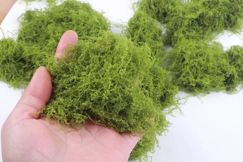 Artificial Moss Plant Set for Indoor Micro Landscape, Soft Green Fake Moss Decoration for Window and Aisle|Home Decor