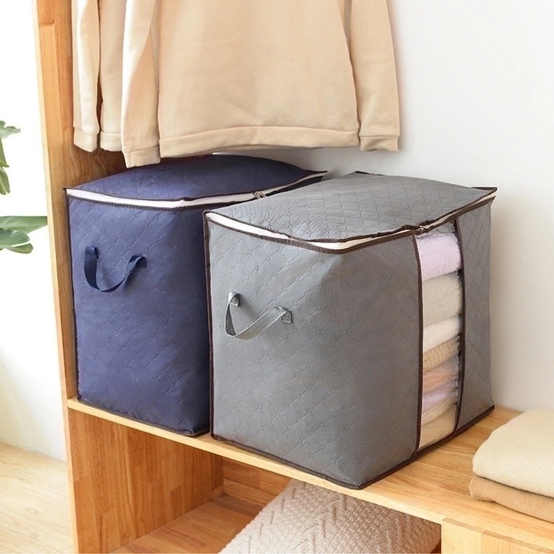 Spacious Moisture-resistant Breathable Transparent Quilt Storage Bag | Home Storage & Organization