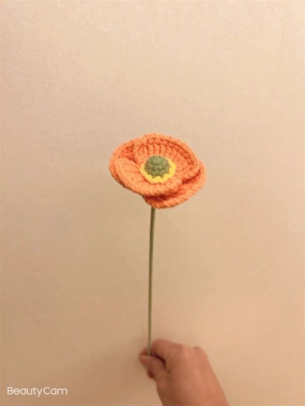 Handmade Pastoral Flower Yarn Artificial Blooms|Home Decor & Artificial Flowers