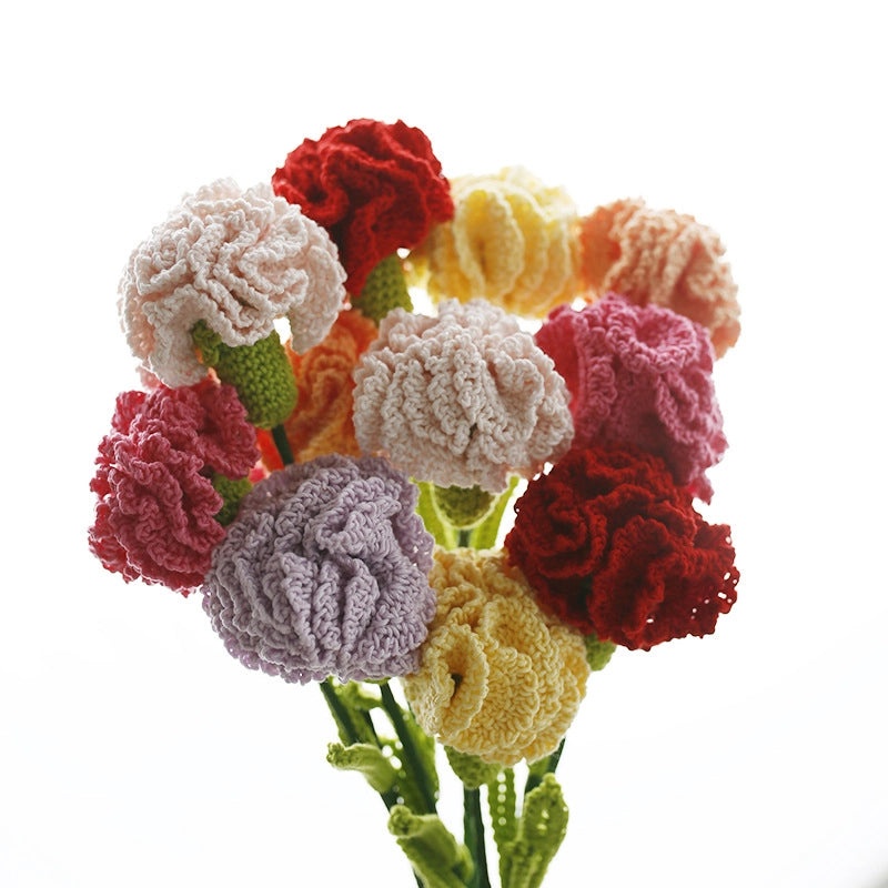 Elegant Floral Yarn Artificial Plants for Mother's Day | Home Decor Artificial Flowers