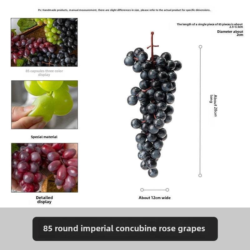 Realistic Fake Fruit Set Apple Grape Banana for Home Decor Exhibition Hotel Display Teaching Photography Props|Home Decor