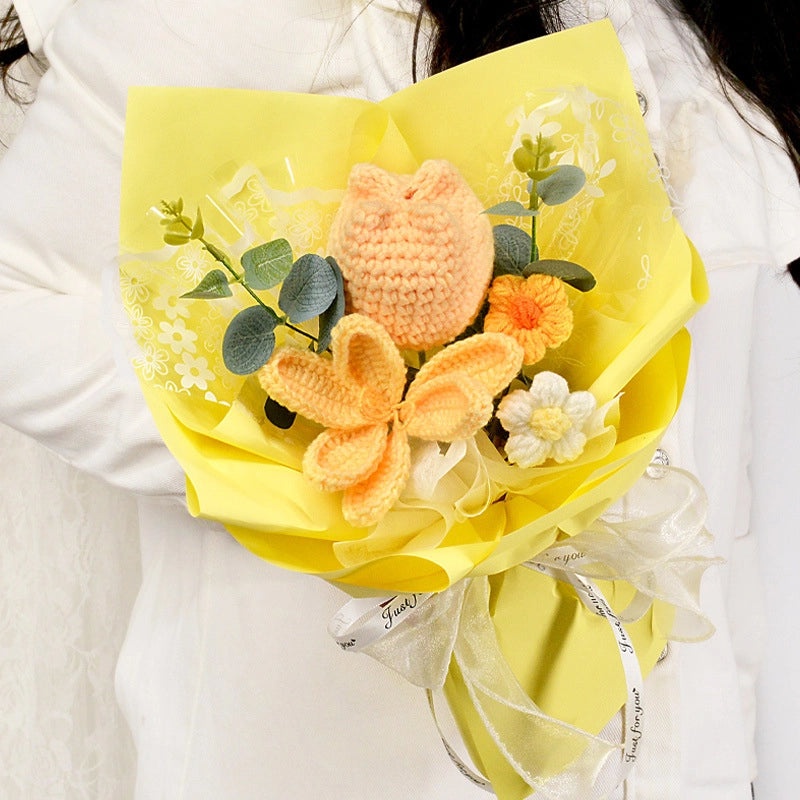 Simple Elegant Fabric Flower Bouquet|Home Decor Artificial Flowers