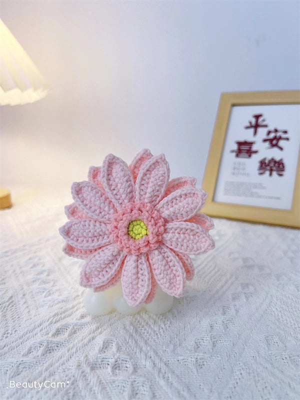 Hand-Woven Wool African Chrysanthemum Simulation Bouquet|Home Decor Artificial Flowers
