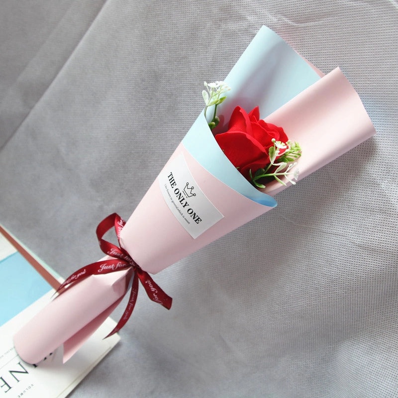 Elegant Minimalist Soap Flower Bouquet|Home Decor Artificial Flowers