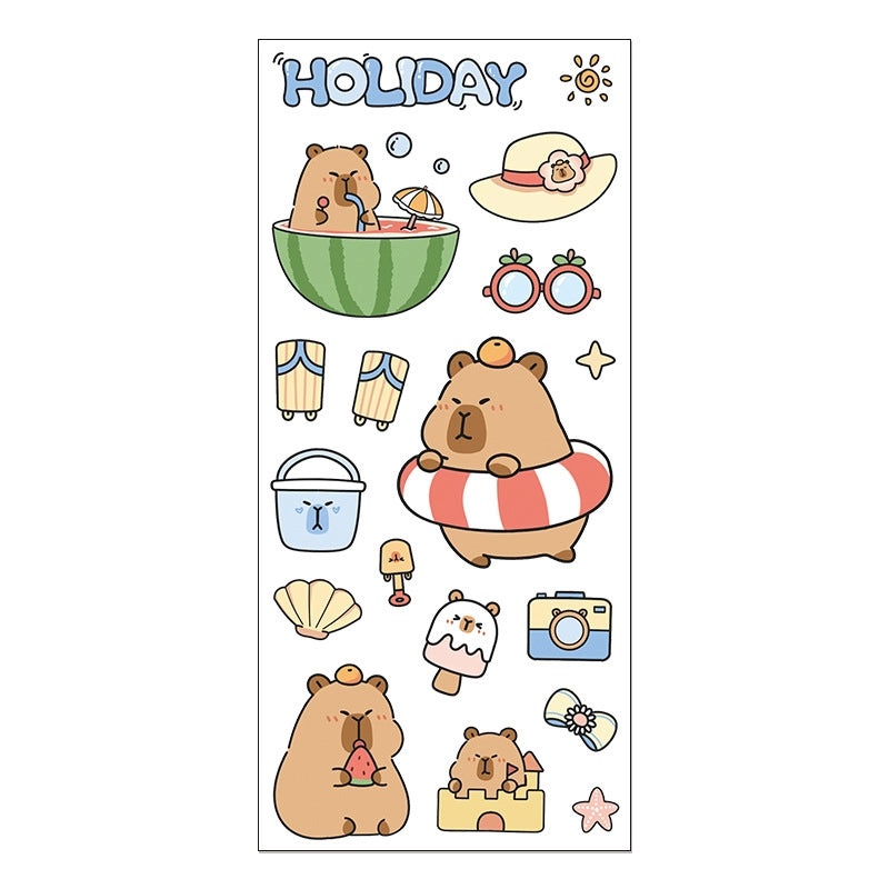 Adorable Cartoon Waterproof Decorative Sticker Set|Home Decor & Stickers