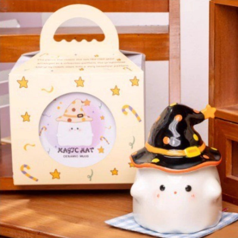 Spooky Halloween Ghost Ceramic Coffee Mug | Home & Kitchen Mugs