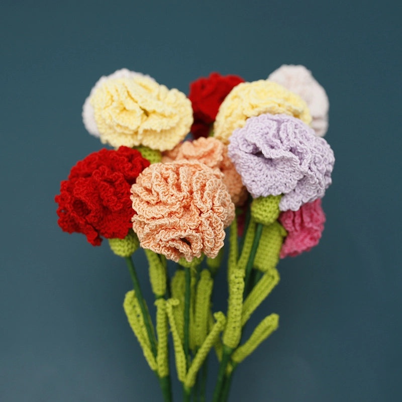 Elegant Floral Yarn Artificial Plants for Mother's Day | Home Decor Artificial Flowers