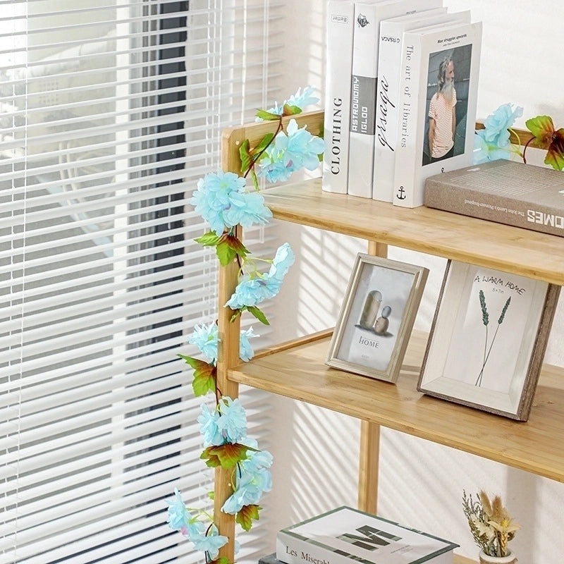 Silk Flower Wall Hanging Artificial Flower Vine Rattan Pipe Wedding Decoration for Home Celebration|Home Decor