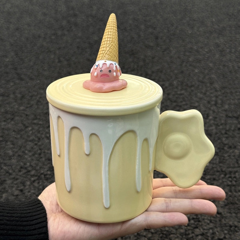 Adorable Cartoon Ceramic Coffee Mug 1 Piece|Home & Kitchen Mugs