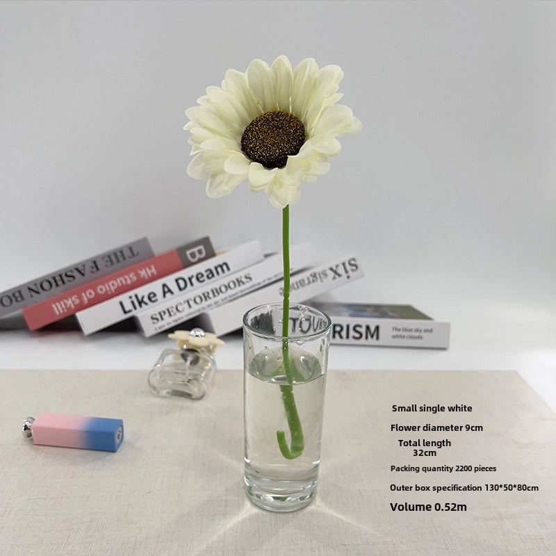 2 Pieces Realistic Artificial Sunflower Home Decor Wedding Floral Arrangement Fake Flower Bouquet|Home Decor & Floral Ornaments