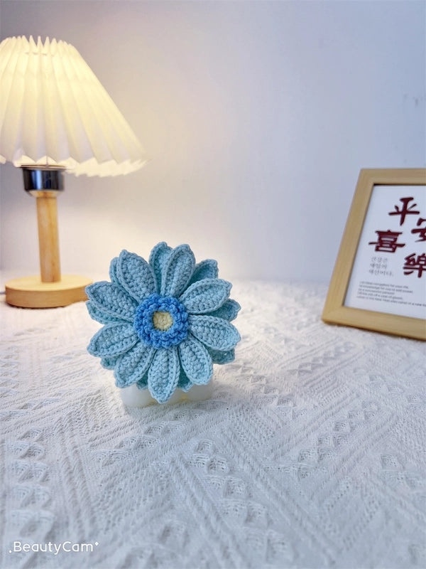 Hand-Woven Wool African Chrysanthemum Simulation Bouquet|Home Decor Artificial Flowers