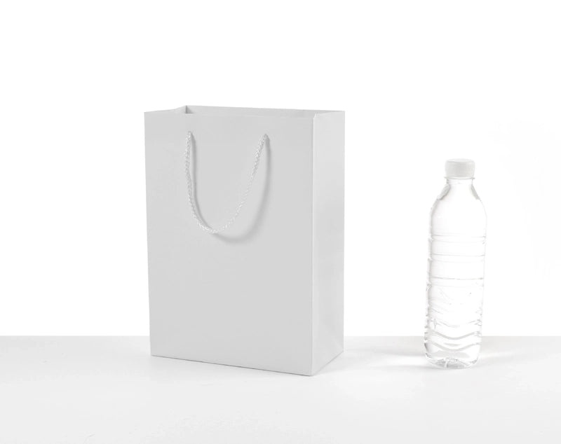 Thickened White Kraft Paper Gift Bag with Handles | Paper Bags & Gift Packaging