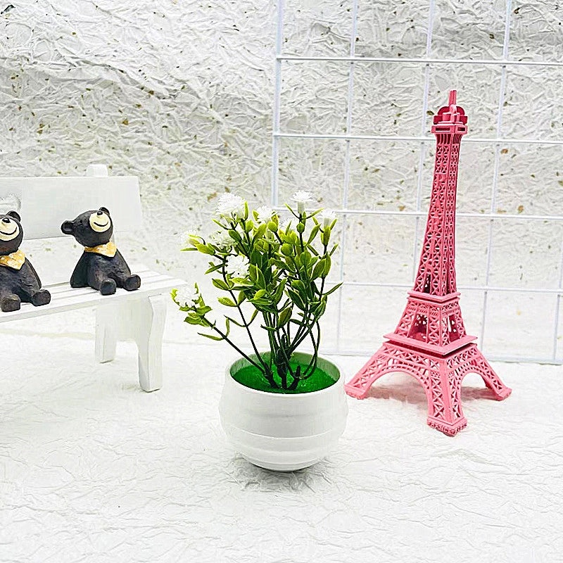 Artificial Succulent Aloe Plant Desktop Decoration Small Green Radish Pot|Home Decor