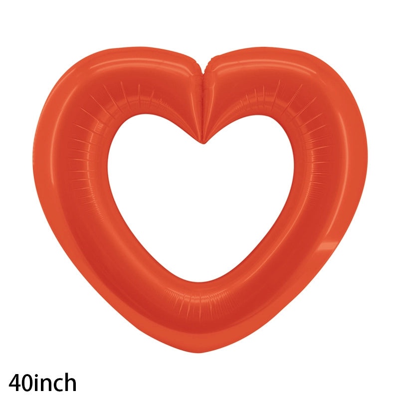 Heart-Shaped Aluminum Foil Balloons for Valentine's Day Party Decor | Party Supplies