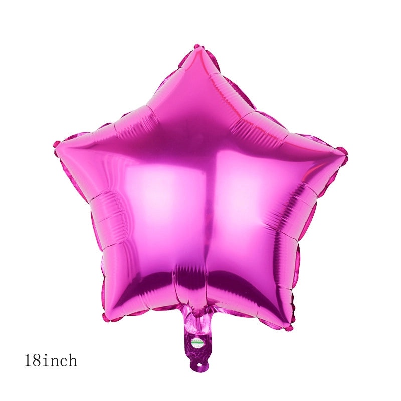 Birthday Star and Heart Shaped Aluminum Foil Balloons for Party Decorations|Party Supplies Balloons