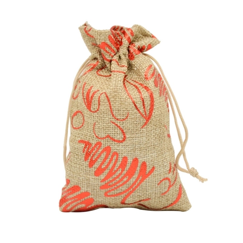 Christmas Snowflake Linen Gift Bags|Holiday Gift Bags