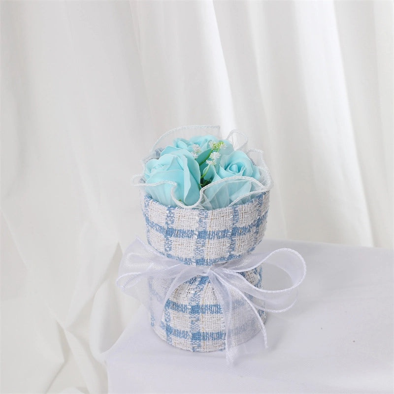 Elegant Valentine’s Day Artificial Flower Soap Gift for Women|Home Decor & Gifts