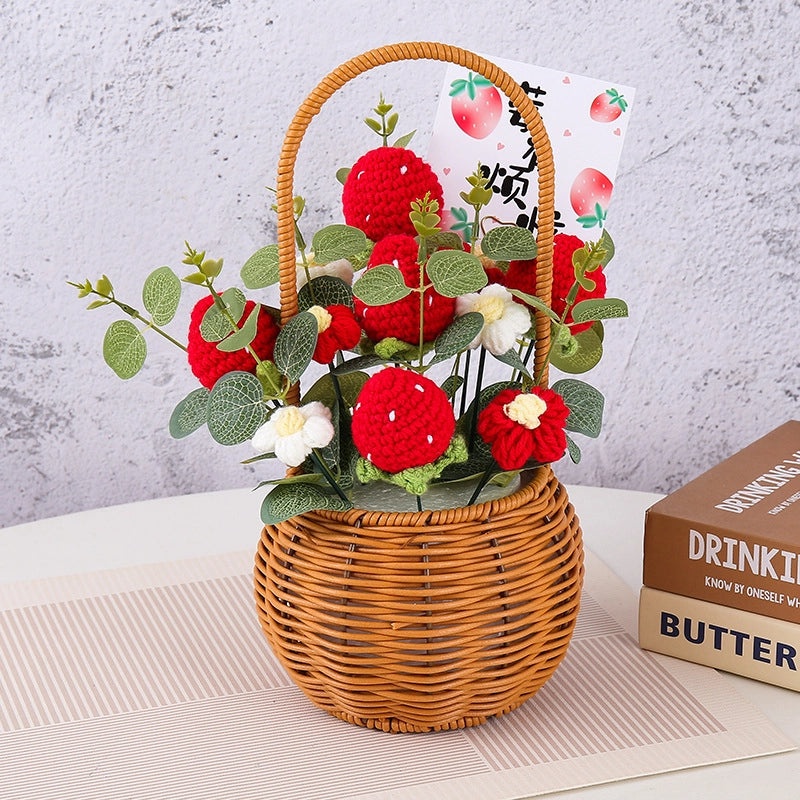 Valentine's Day Pastoral Fruit Yarn Artificial Flowers Decorative Imitation Plants|Home Decor Artificial Flowers